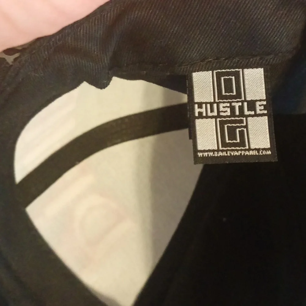 Hustle Drip black youth snap back cap one size fits most